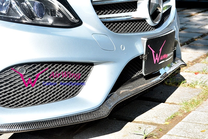Mercedes-Benz W205 AMG carbon Front Splitter Insert 02